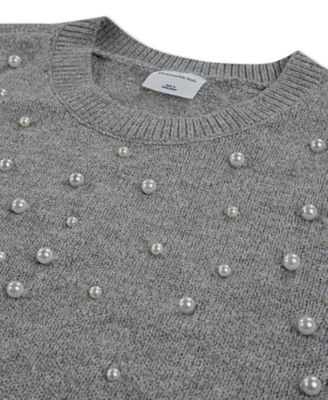 Girls' Sparkle Crew Sweater