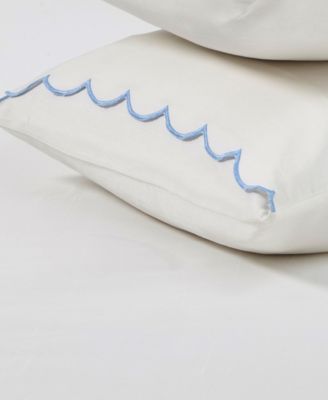 Scallop 300-Thread Count Cotton 4-Pc. Sheet Set, Queen