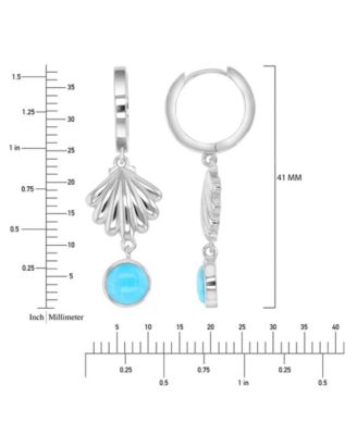 Opal (2.60 ct. t.w.) Earrings in Sterling Silver