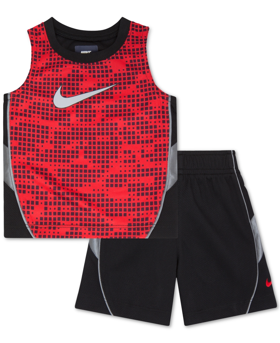 Nike Little Boys Muscle Shirt & Shorts Set   Shirts & Tees   Kids