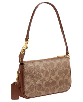Plaza Mini Signature Canvas Shoulder Bag 18