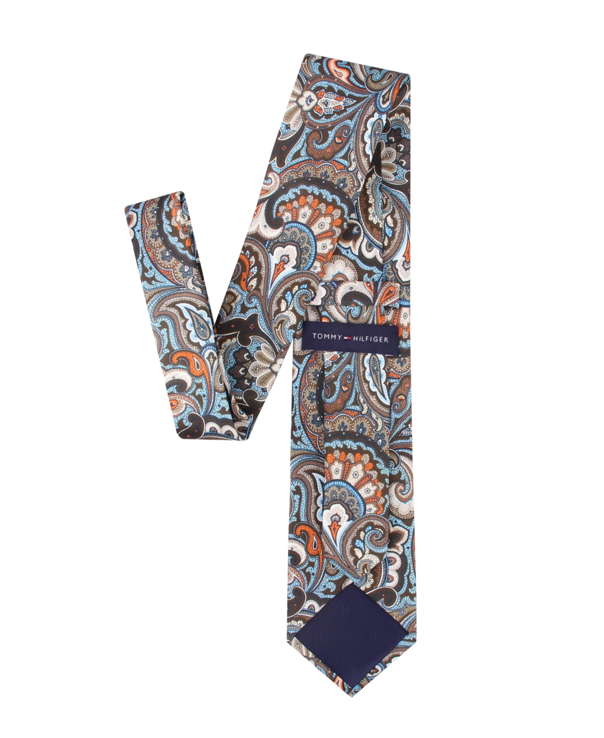 Tommy Hilfiger Men's Paisley Print Tie In Brown