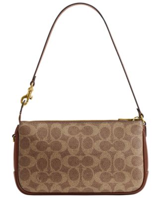 Plaza Small Signature Canvas Shoulder Bag