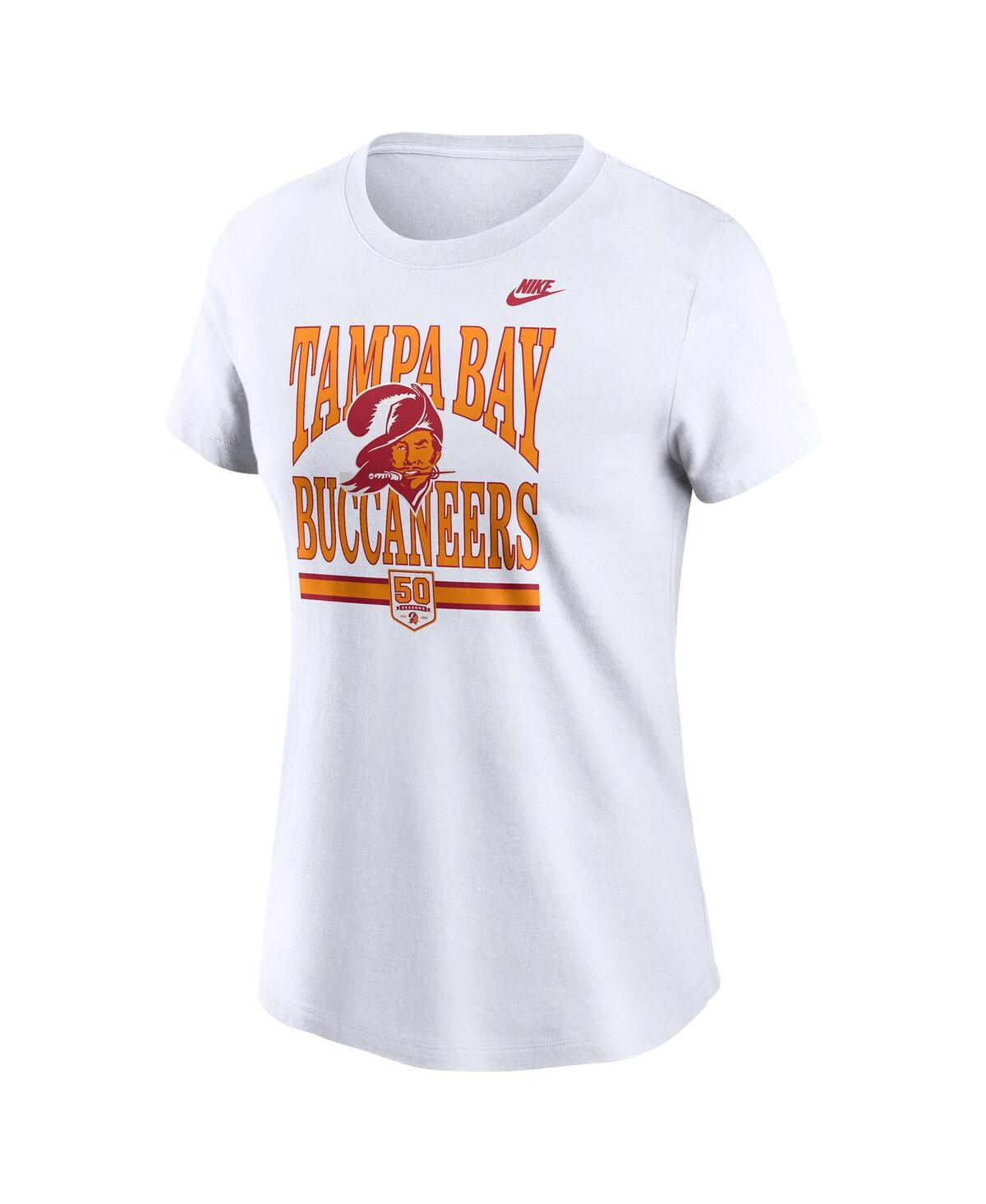 Nike Women's White Tampa Bay Buccaneers 50th Season T-Shirt