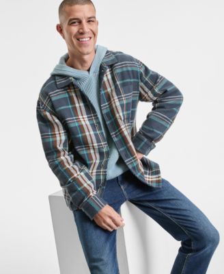 Men's Mara Straight-Fit Jeans, Waffle-Knit Hoodie & Long-Sleeve Overshirt, Macy's Exclusive