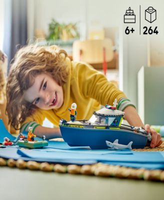City Police Boat Chase Building Toy 60456, 264 Pieces
