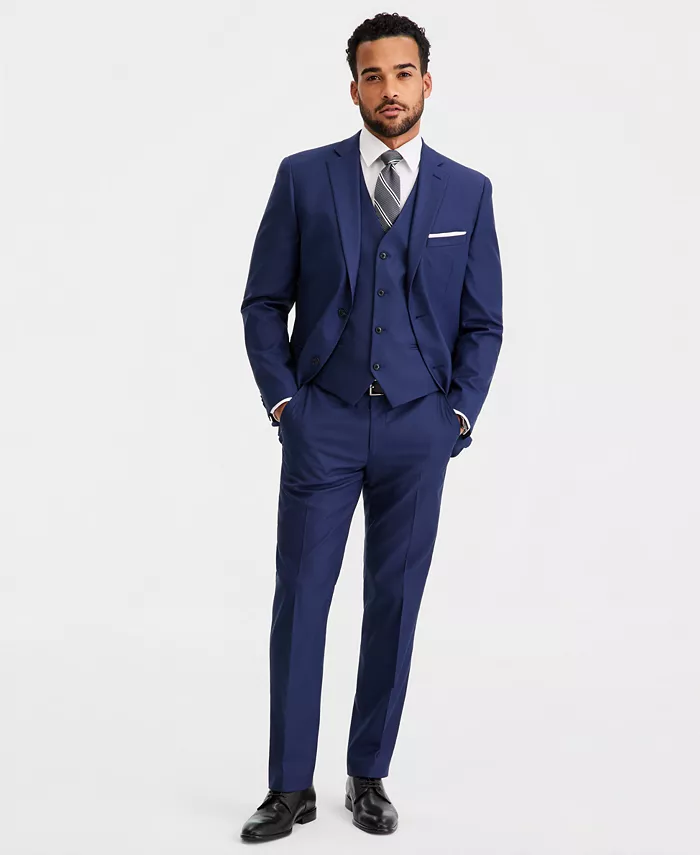 Men's Slim-Fit Stretch Solid Suit Separates - thumbnail 4