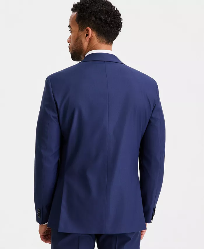 Men's Slim-Fit Stretch Solid Suit Jacket - thumbnail 7