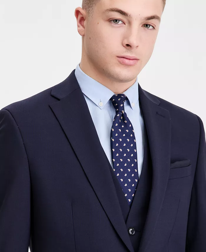 Men's Slim-Fit Wool Suit Jacket - thumbnail 10