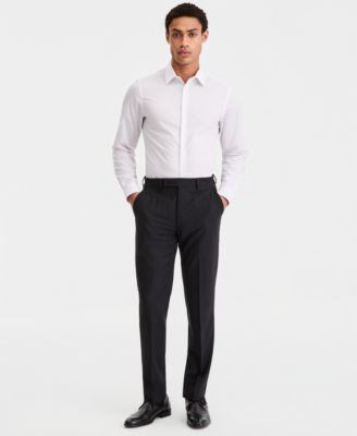 Men's Slim-Fit Wool-Blend Stretch Suit Pants