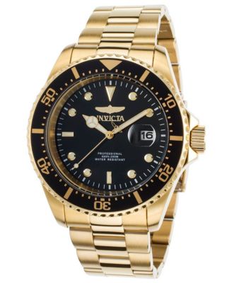 Men's 22062 Pro Diver Quartz 3 Hand Black Dial Watch