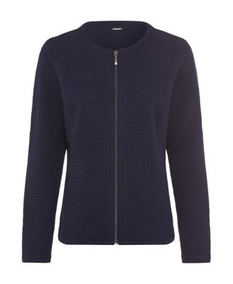 Women's Houndstooth Texture Jersey Jacket