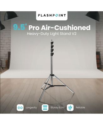 B30 500W Off Camera Flash Head, Bundle with Extra Li-Ion Battery, 9.5' Air-Cushioned Light Stand