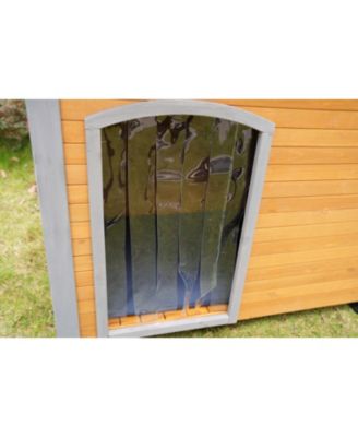 Streamdale 45" Insulated Dog House Wood, Plastic, Indoor/Outdoor"