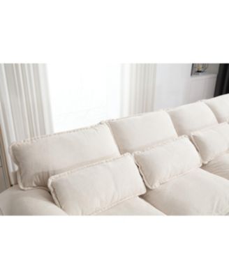 Streamdale U-Shaped Sectional Sofa with Chaise Lounge, BEIGE