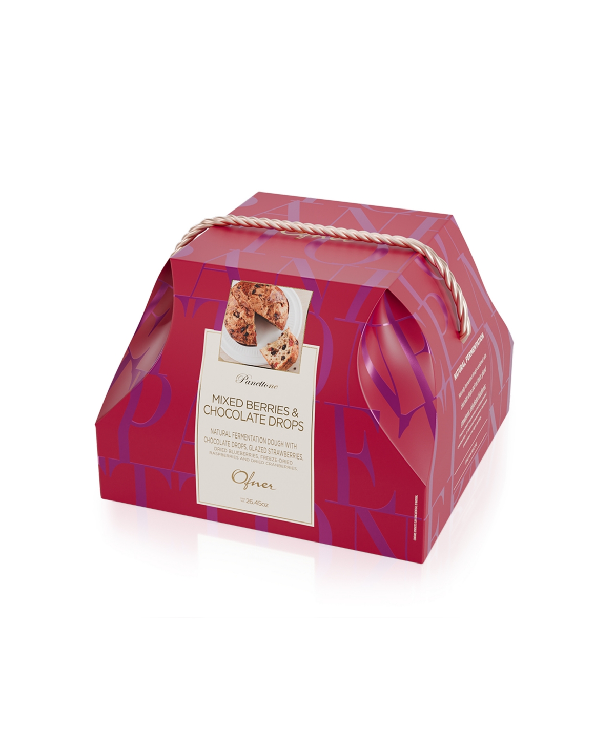 Ofner Mixed Berries Chocolate Panettone, 26.46 oz In Transparent
