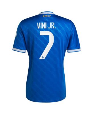 Men's Vinicius Junior Blue Real Madrid 2025/26 Third Replica Player Jersey