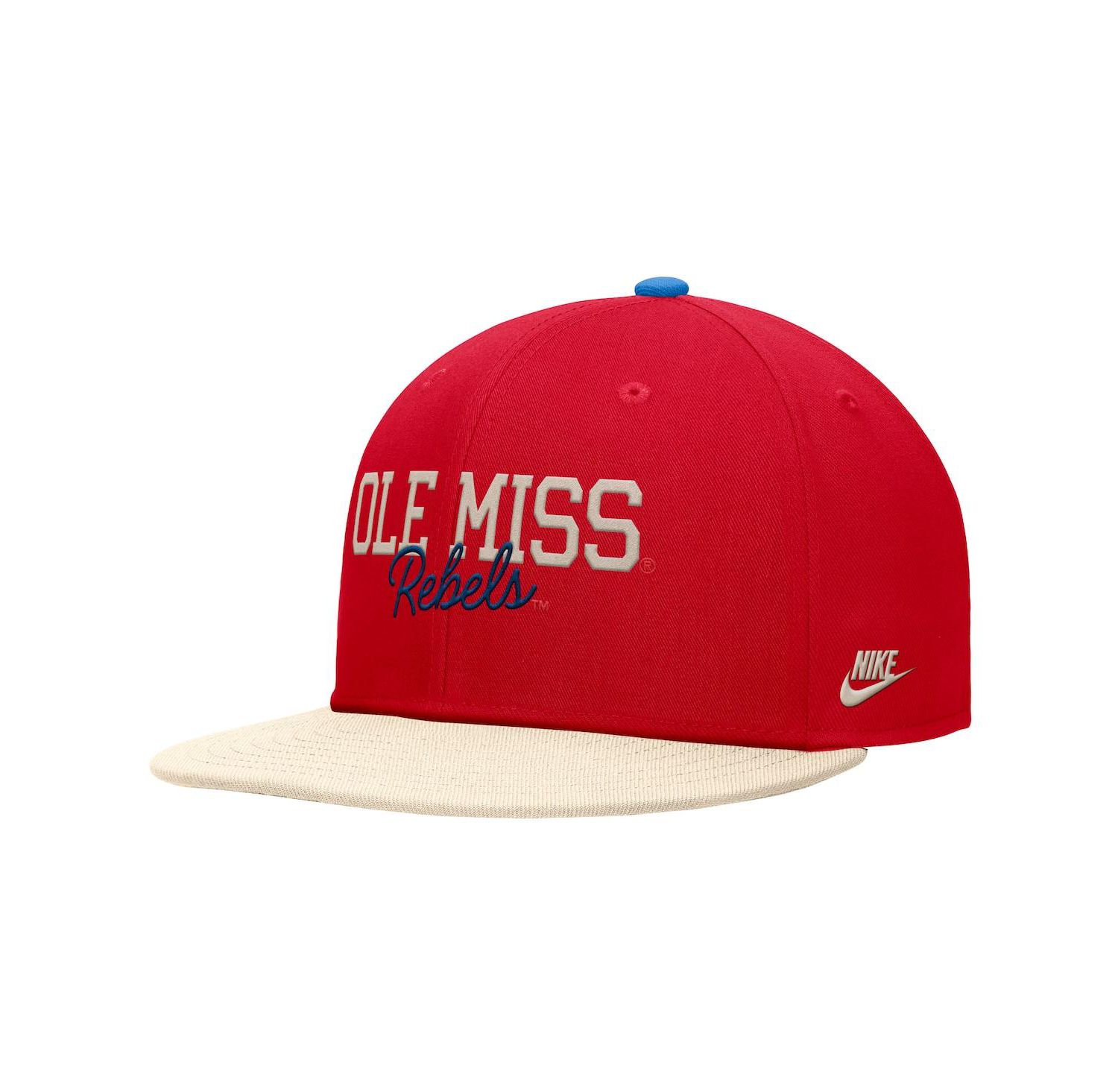 Men's Red Ole Miss Rebels Script Pro Dri-FIT Snapback Hat