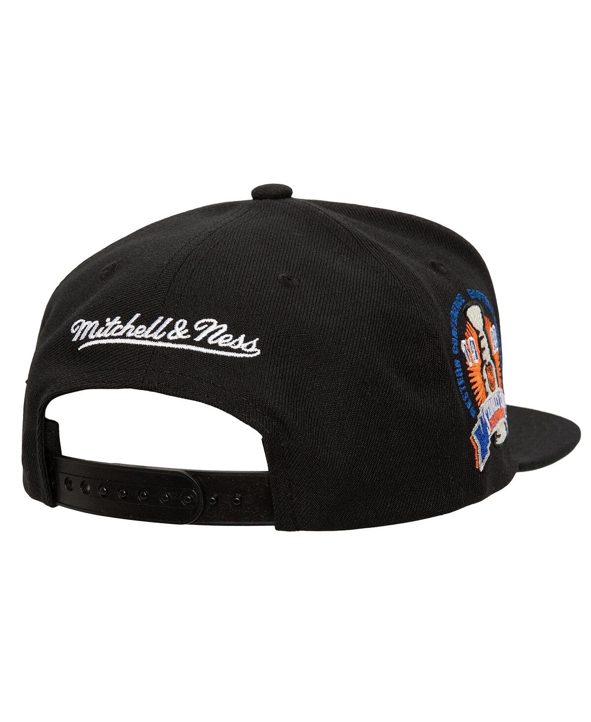 Mitchell & Ness Men's Black Dallas Stars Core Top Spot Snapback Hat In Black