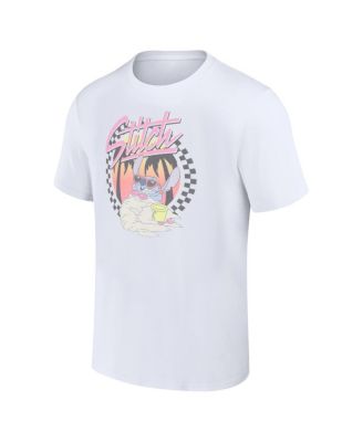 Men's and Women's White Lilo and Stitch Sunset T-Shirt