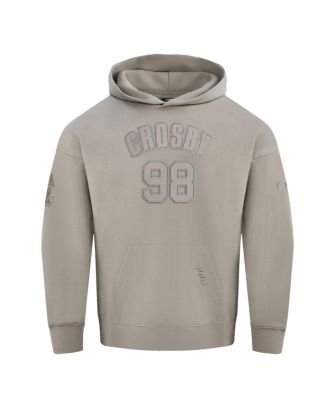 Men's Maxx Crosby Tan Las Vegas Raiders Player Name Number Pullover Hoodie