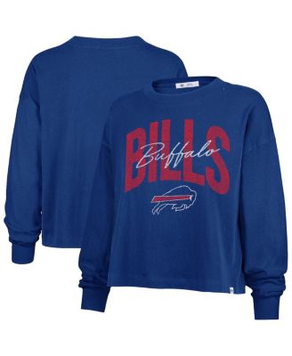 '47 Brand - Women's ' Royal Buffalo Bills Plus Size Muse Sydney Long Sleeve T-Shirt