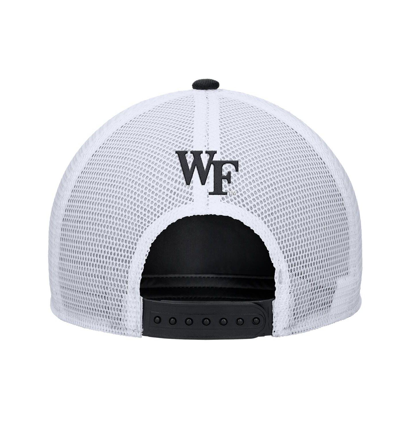 Мужская кепка Nike Black Wake Forest Demon Deacons 2025 On-Field Rise Trucker Performance Adjustable Hat — фото 2