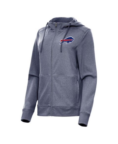 Женские худи Antigua Women's Heather Navy Buffalo Bills Seeker Full-Zip Jacket