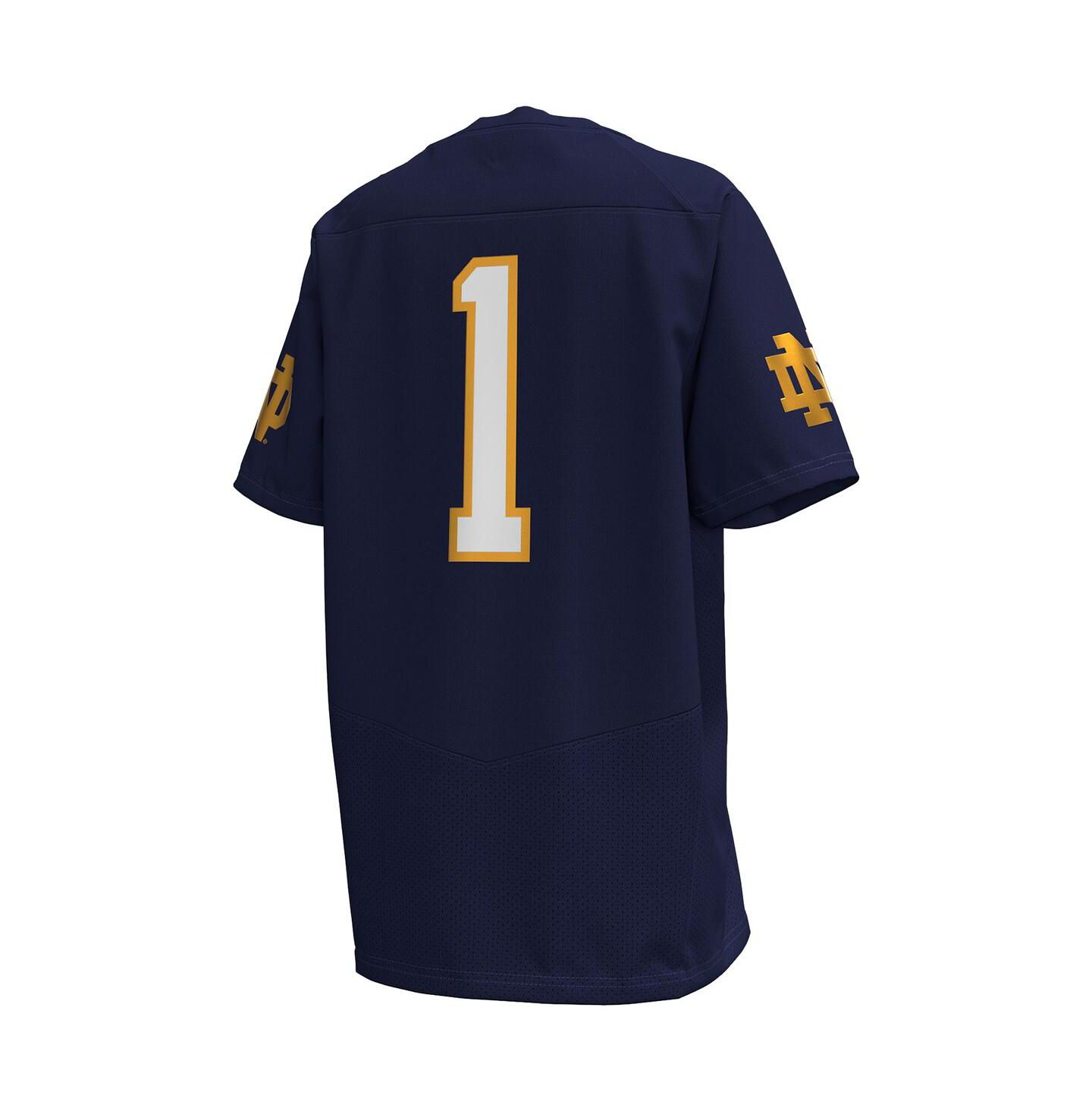 Детское футбольное джерси Under Armour Notre Dame Fighting Irish Replica, Navy — фото 2