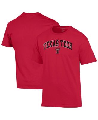 Champion - Men's Red Texas Tech Red Raiders Arch Over Logo T-Shirt
