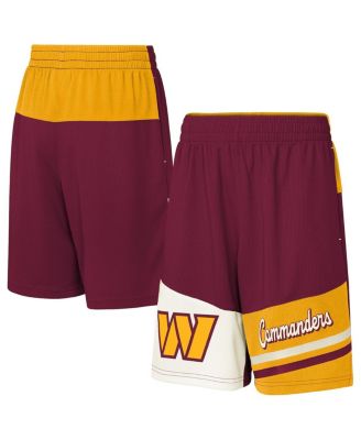 Outerstuff - Big Boys and Girls Burgundy Washington Commanders Fandemonium Mesh Shorts