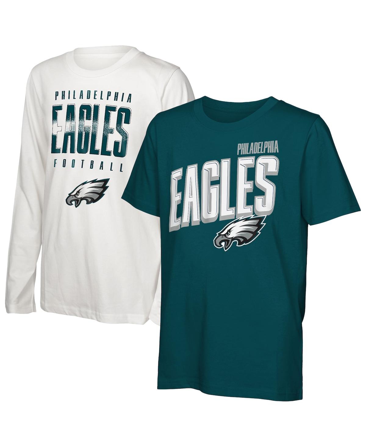Outerstuff Preschool Philadelphia Eagles The Mix Combo T-shirt Set In Multi