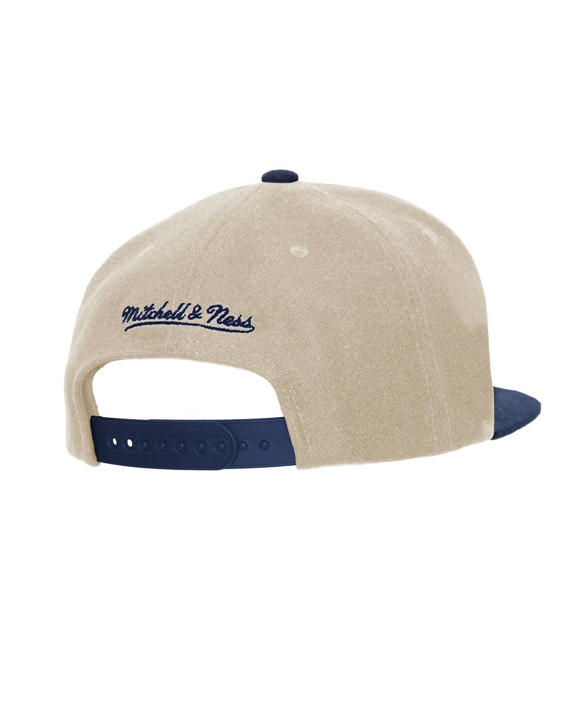 Mitchell & Ness Men's Cream New York Yankees Subway Series Matchup Pro Pinch Snapback Hat In White