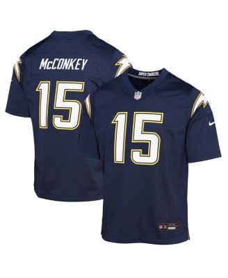 Nike - Big Boys and Girls Ladd McConkey Navy Los Angeles Chargers Alternate Super Chargers Game Player Jersey