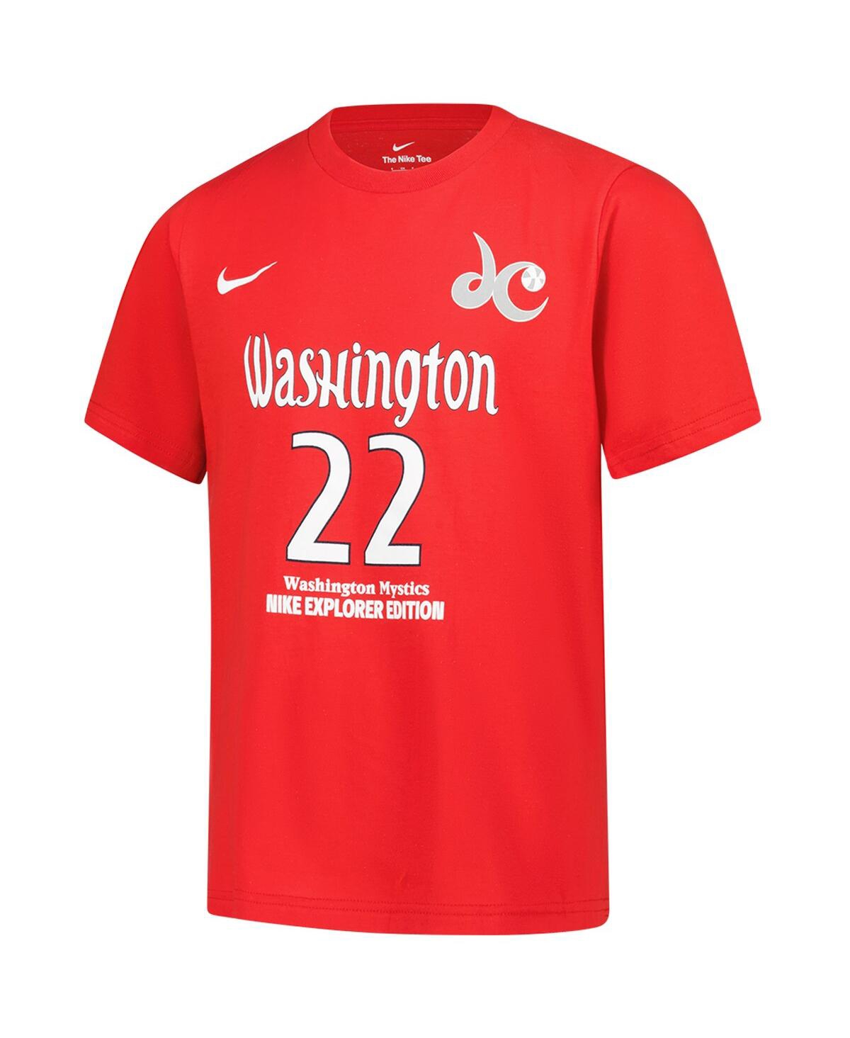Nike Big Boys And Girls Sonia Citron Red Washington Mystics Explorer Edition Name Number T-shirt In Red