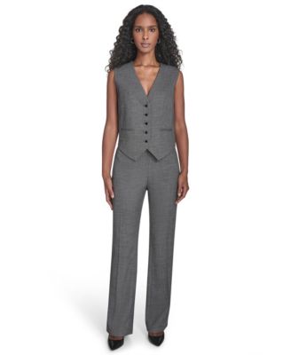 Women's Collarless Five-Button Vest