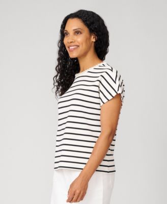 Women's Striped Crewneck Relaxed Tee