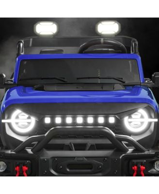 Kids 24V 2-Seater Electric Ride-On Car Truck w/ Parent Control, Bluetooth, LED Lights