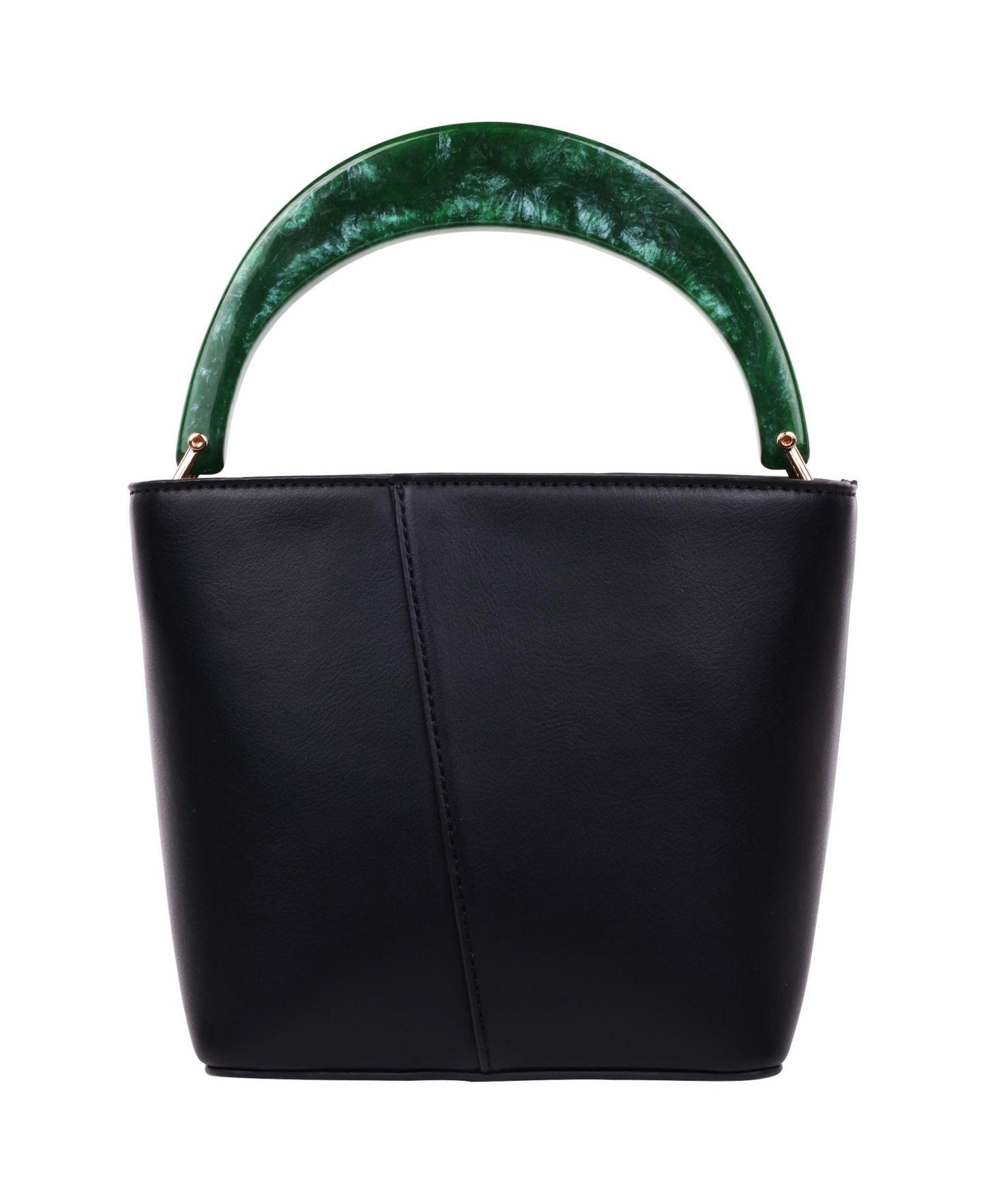 Женская сумка Jason Wu Small Smooth PU Tote with Acrylic Top Handle, цвет: Чёрный — фото 2