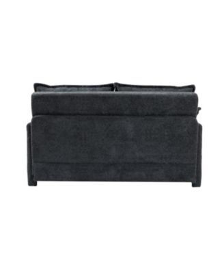 Corduroy Pull Out Sofa Bed with USB Charging