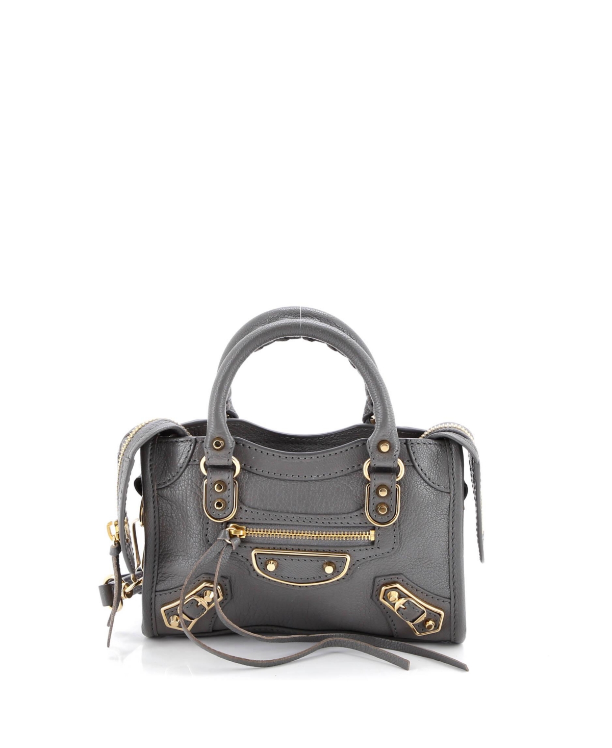 Pre-Owned Balenciaga Nano City Classic Metallic Edge Bag Leather