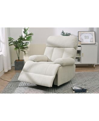 Oversized Fabric Recliner Chair – Electric Power Lift, Remote Control – Elderly Support Seating
