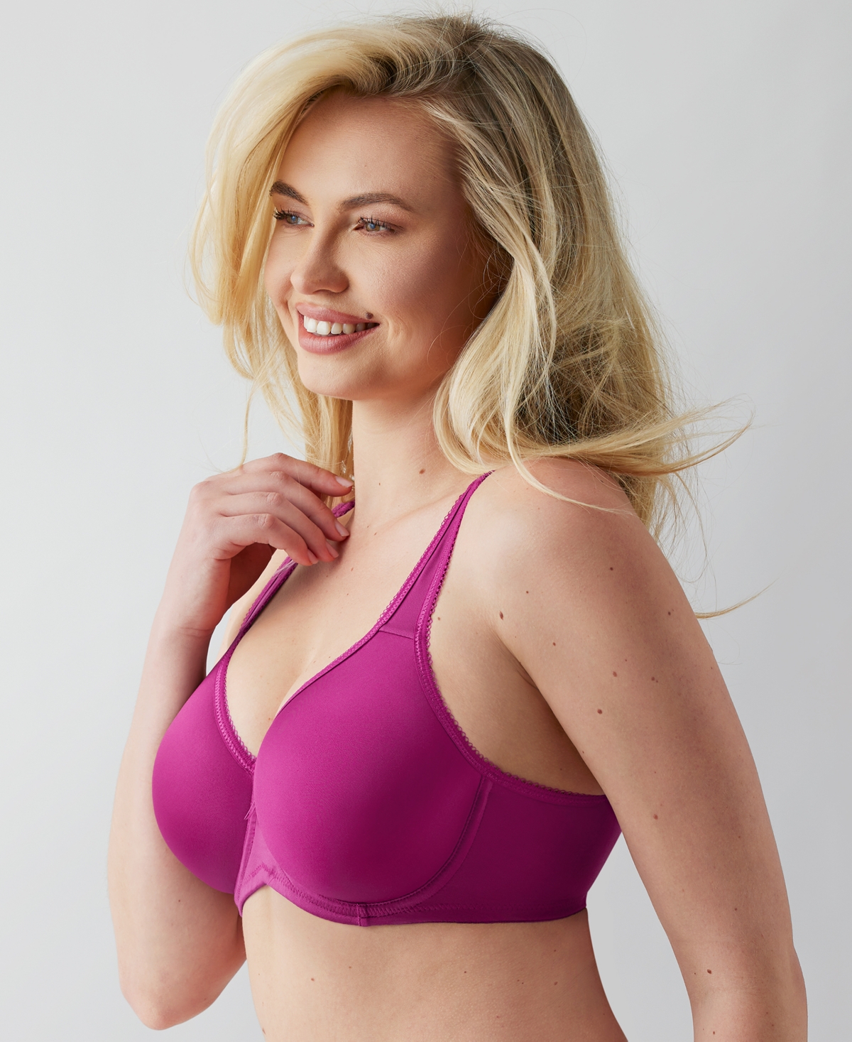 Wacoal Basic Beauty Underwire T-shirt Bra 853192 In Purple