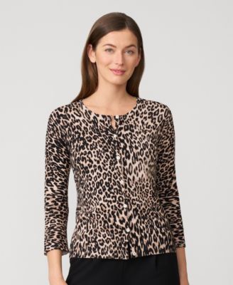 Women's Floral Crewneck Cardigan