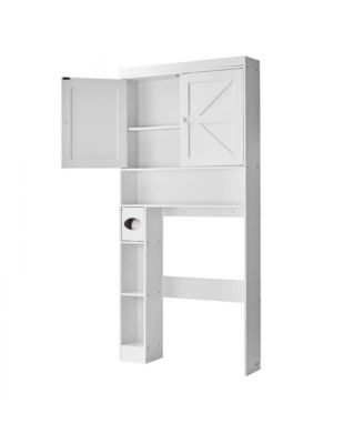 Over-Toilet Storage Cabinet with Adjustable Shelf for Bathroom Organization