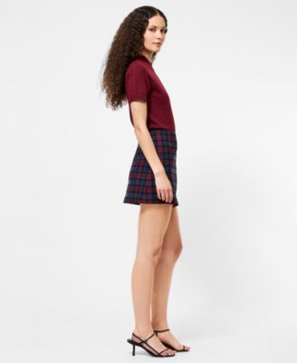 Women's Plaid A-Line Mini Skirt