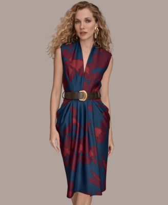 Women's Belted Sheath Dress