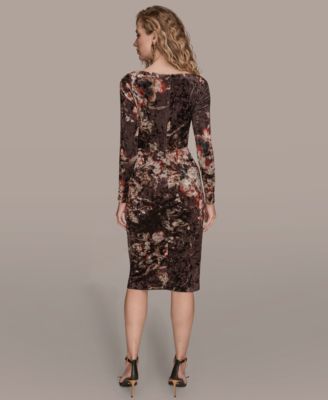 Women's Scoop Neck Floral Dress