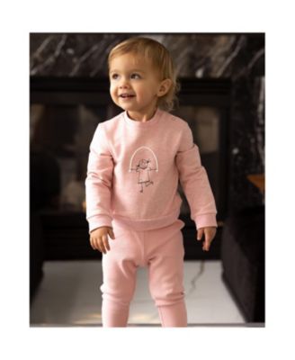 2 Piece Baby and Toddler Girls "Catch Me If You Can, I'm Jumping Rope" Legging Set