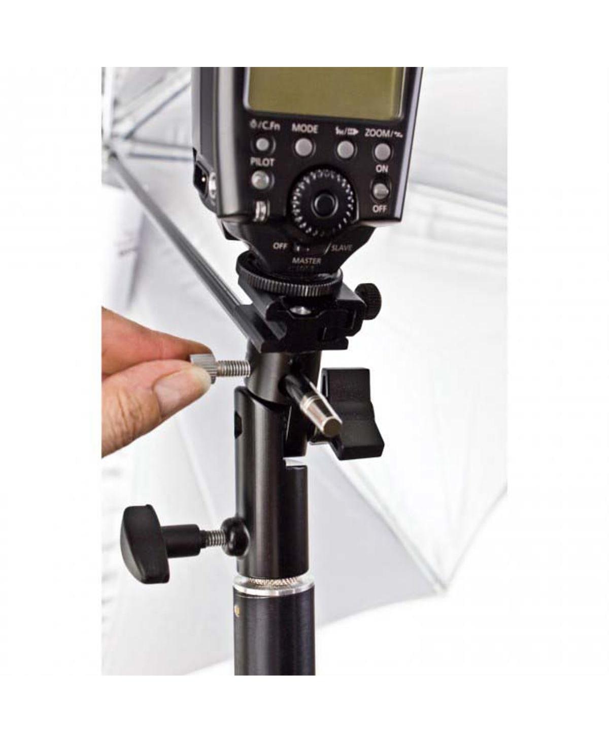 Westcott Metal Adjustable Shoe Mount Umbrella Bracket